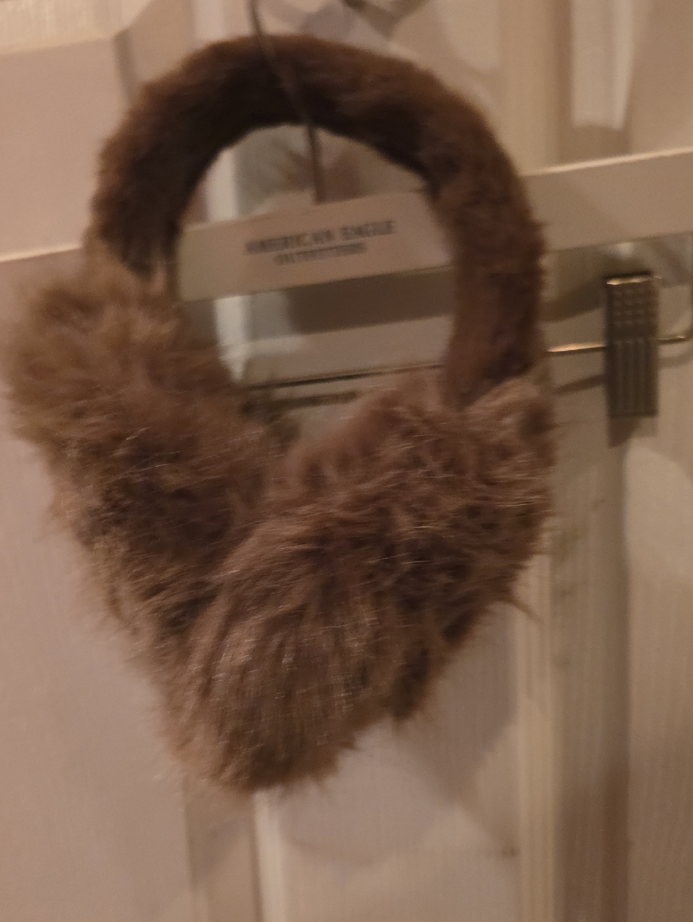 Faux Fur Ear Muffs - Brown